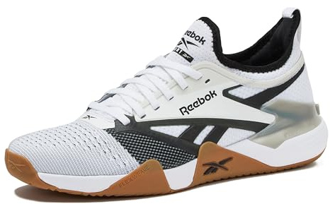 Reebok Nano Court Sport Men's Pickleball or Tennis Shoes for Men, White/Black/Grey 1, 11.5