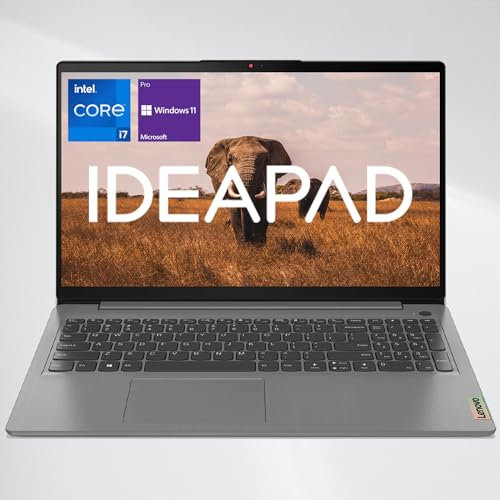 Lenovo IdeaPad 3 - Computer portatile, schermo FHD da 15,6, processore Intel Core i7-1255U, RAM 24 GB, SSD PCIe da 1 TB, Type-C, HDMI, lettore di schede SD, Wi-Fi, Windows 11 Pro, grigio
