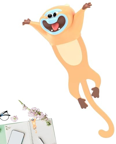 Botiniv 3D-Lesezeichen für Kinder | Cartoon-Tier-Lesezeichen für Kinder | Lustige, neuartige Lesebuchmarker | Personalisiertes Ouch-Lesezeichen für Studenten, Buchliebhaber