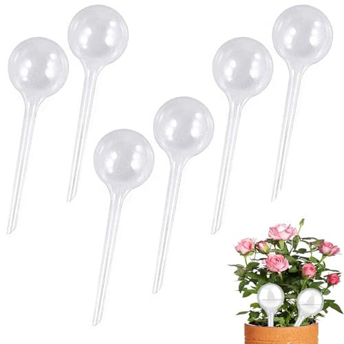 Lot de 6 petites boules d'arrosage pour plantes - 13 x 5 cm - Système d'irrigation automatique