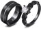 MunkiMix Personalisierte Verlobungsring Paar Eheringe-Set Verlobungsringe Partner Ringe für Sie und Ihn Partnerringe Edelstahl 6/8 mm Breite Passende Verlobungsringe für Paare (Style C1)