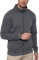Cooleep Sweatshirt Herren mit Reissverschluss Zipper Hoodie Sweatjacke ohne Kapuze Langarm Hoody mit Taschen für Männer Tiefgrau XL
