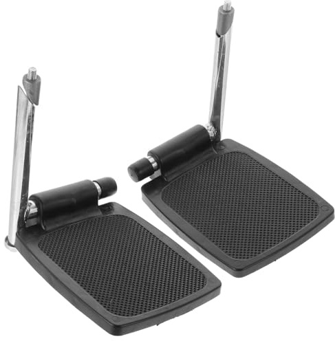 Healvian 1 paire de repose-pieds de rechange pour fauteuil - Repose-pieds universels pour fauteuil - Pédale de rechange robuste en plastique
