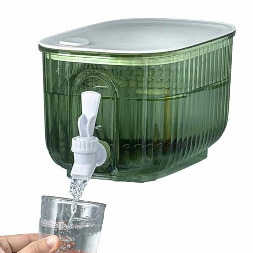 Dispensador de bebidas frías, jarra de agua fría con grifo, enfriador de limonada de espita con gran capacidad, dispensador de bebidas de múltiples usos con grifo, soporte de jugo de diseño base para