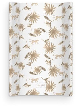Bequem und Praktisch Wickelauflage 2 keil Wickelkommode harter Wickelmulde für Babybett 70x47 für Mädchen und Junge Abwaschbar PT70 B002 Boho beige