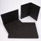 PresentFill® Klappkarten blanko in Schwarz - 25 Faltkarten A6, Klappkarte ideal zum Karten selbst gestalten, beschriften oder bedrucken - passend für C6 Umschläge