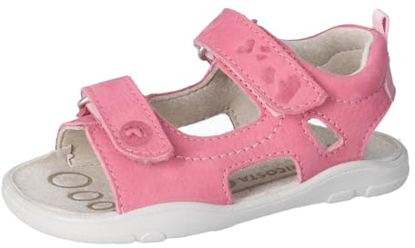 RICOSTA Mädchen Kletthalbschuhe YORK, Kinder Halbschuhe, Weite: MITTEL, Barfuß-Schuh, Klettschuhe, Strassenschuhe, Sneaker, Fleur (330), 32 EU