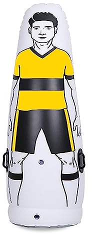 Guoyoocc Aufblasbare Fußball-Puppe,Fußballtraining Dummy,Fußball Dummy,Freistoß Dummies Fussball Kinder Erwachsene Fußballtraining Fußball Dummy Boxsack für Fußball Praxis Boxtraining,3 Größen