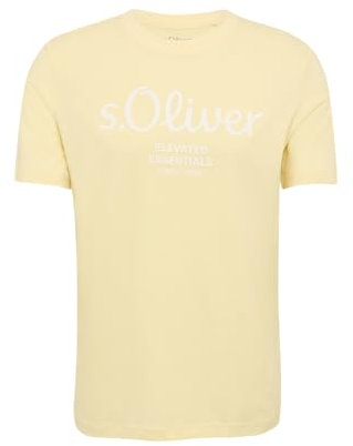 T-Shirt mit Logo-Print vanille XL