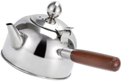 Stainless Steel Boiling Teakettle with Handle, 500ml Home Tea | Built-in Filter Cup, Easy to Clean, Safe Grip, Glossy Silver Finish, Stylish Appearance