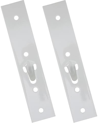 Homoyoyo Lot de 2 Supports Muraux Renforcés pour Chauffe-Eau Électrique Acier Carbone Finition Peinture Époxy Support Plat Allongé et Épaissi Fixation Murale pour Murs Pleins et