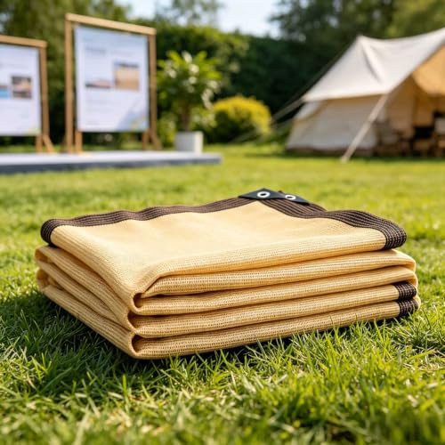 Filet d'ombrage Extérieur 300 x 400 cm avec Oeillets UV Protection Toile d'ombrage de Serres Coupe-Vent pour Exterieur Patio Balcon Pergola Serre Jardin Potager, Jaune
