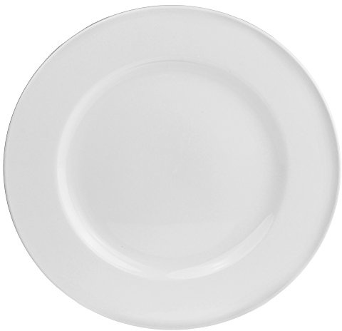 Utopia E10029 Pure Wide Rim Plate, 11.5, 29 cm, White (Pack of 18)