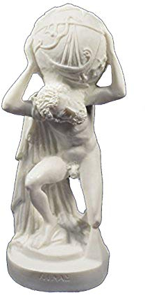 Atlas-Skulptur, antike, griechische Titan-Statue