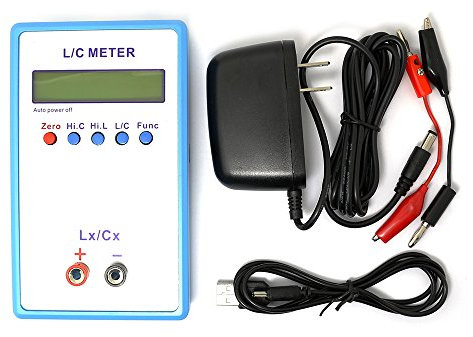 Q-BAIHE LC200A Handheld L/C Meter Inductance Capacitance Meter Range 1pF-100mF / 1uH-100H + 5V Power Adapter Mini Usb Cable