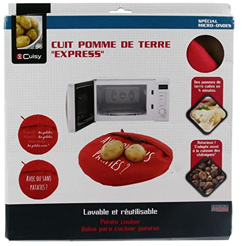 Cocedor de patatas para microondas – Color rojo