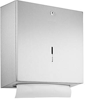 Wagner Ewar Handtuchspender 500 Bl. WP113 Edelstahl für Aufputzmontage, Variante:Edelstahl poliert