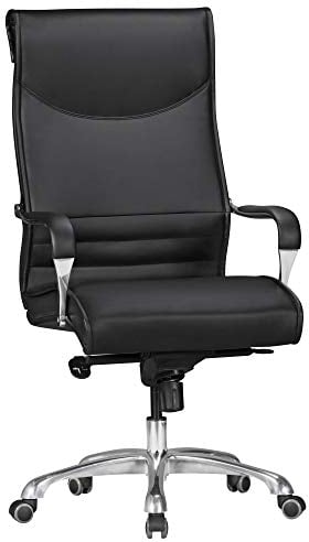 FineBuy Bürostuhl BIGBOSS Bezug Kunstleder Schreibtischstuhl bis 150 kg, XXL Chefsessel höhenverstellbar, Drehstuhl ergonomisch mit Armlehnen, Hochlehner mit Wippfunktion