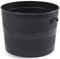 Whitefurzee Blacksmith Tub Planter Black Plastic Plant Pot Barrel Planter 24 Litre or 80 Litre (80 Litre)
