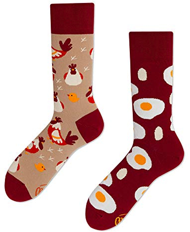Many Mornings unisex Socken – Egg and Chicken - (43-46)