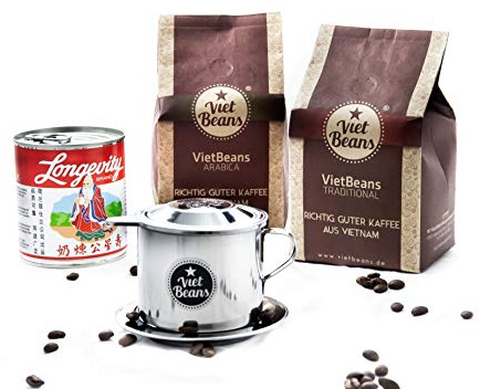 Vietnamesisches Kaffee-Starterset VietBeans – HOA und Traditional – Ganze Kaffeebohnen - Vietnam - Hochwertiger vietnamesischer Kaffee