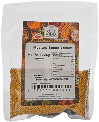 Old India Mustard Seeds Yellow 100g