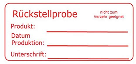 Hygiene Netzwerk 70x35mm Rückstellprobe | 500 wasserlösliche, selbstklebende Etikette | Behälter, Boxen, Haushaltsetiketten