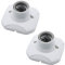 CYUaoao 2Pcs E27 Light Bulb Socket Holder Screw square Ceramic Lamp Base for Bulb Halogen LED Lighting DIY Energy Saving Lamps Ceiling Socket White