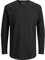 Jack & Jones Men's JJENOA TEE O-NECK LS NOOS Langarmshirt, Black/Fit:Relaxed, XL