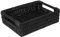 Woodluv Storage Baskets, Storage Boxes Hamper Basket, Storage Baskets for Shelves, Black, Large