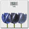 Laica PS1075W Elektronische Personenwaage, Blaue Blumen/Weißer Hintergrund