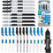 20PCS T Shank Jigsaw Blades Tool for Wood Plastic Metal Compatible with 90% Power Jig Saws Such as Bosch RYOBI One+ Makita SKIL Black+Decker Includes 4 Each of T101B T101AO T144D T118A & T118B