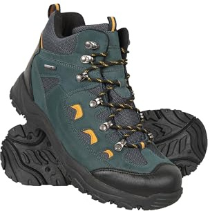 Mountain Warehouse Adventurer Mens Waterproof Boots - IsoDry Shoes with Synthetic Upper, Mesh Lining, Deep Lugs & EVA Cushioning - Spring Summer, Hiking & Outdoors Blue Adult Shoe Size 13