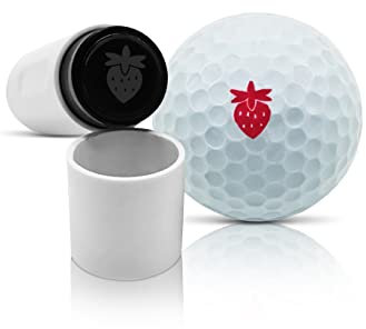 SWVL Sports Strawberry Golfball-Stempelmarker, verschiedene Designs, Gesichter, Emojis-Symbole und mehr