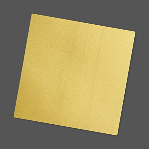 Silkes-Kerzenladen ☆ Wachsplatte/Verzierwachsplatte ★ GOLD MATT ★ 200x100 ☆ GS 02