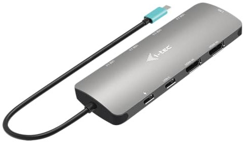 i-tec USB-C Metal Nano 2X Display Docking Station + Power Delivery 100 W