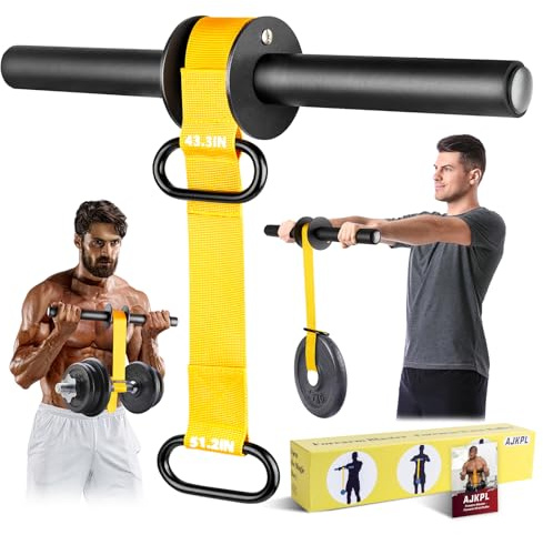 Unterarm- und Handgelenk-Roller, 100 cm oder 130 cm, ultrastarkes Nylon-Gurtband, Handgelenk- und Unterarm-Blaster mit Schnellverriegelungsmechanismus, langlebige rutschfeste Griffe für