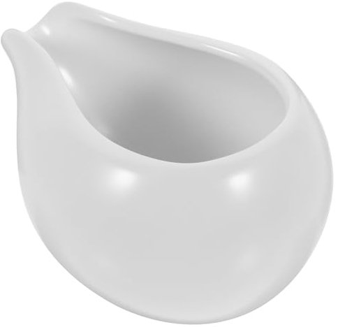 IMIKEYA Ceramic Milk Jug Gluggle Design Milk Dispenser Vintage Pitcher for Sauce