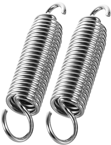 CORHAD 2st Edelstahlfeder Spannung Dämpfer Schlaginstrument Bass Ersatz Perle Schwer Drum-fußpedal Zubehör Schlagfeder Fußpedal Für Metalltrommeln Pflicht Junior Nocken Rostfreier Stahl