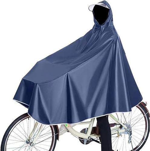 Serenelight Wasserdicht Radfahren Regen Poncho, Radfahren Regen Poncho mit Kapuze, Fahrrad Compact Regen Cape,für Fahrräder, Mountainbikes, Elektrofahrräder