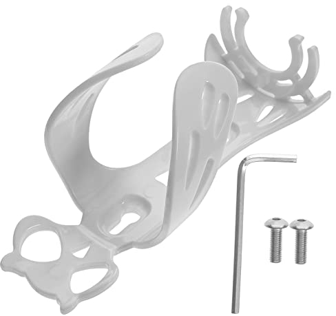 Anneome Fahrrad Flaschenhalter Aus Robustem Material Stabil Und Einfach Zu Montieren Geeignet Für Rennräder Und Kinderfahrräder Hält Wasserflaschen Sicher Beim Biken Modisches Weißes Desig