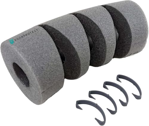 Scorprotect® PE Rohrisolierung Bogen 90 Grad hellgrau + 4 Clipse (15 x 13 mm PE Bogen)