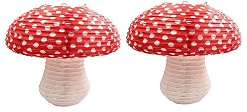 WOONEKY Lanterne Chauffe-Plat en Forme De Champignon Lanterne en Papier Décorative pour Fête