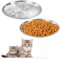 2Pcs 6.7 Inches Stainless Steel Cat Dishes, Shallow Food Bowl for Small Pets, Relief Whisker Fatigue Cat Dishes for Food and Water