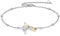 VONALA Bienenarmband Damen 925 Sterling Silber Tierarmband Kreuz Marienkäfer Schmuck Damen Geschenk für Mama Geburtstagsgeschenk (Biene)