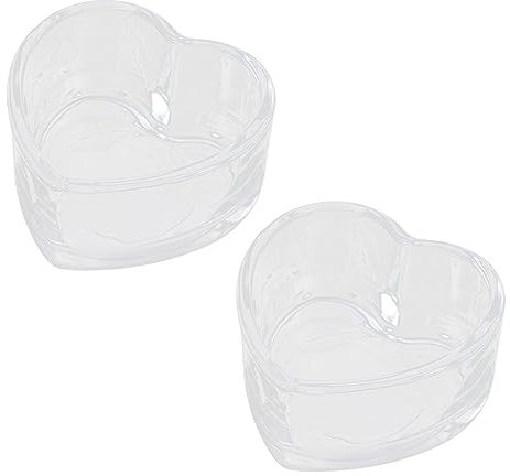 SEWOART 2stücke Transparente Hamster Und Chinchilla-wasserschalen rutschfeste Futternäpfe Langlebige Und Leicht Zu Reinigende Tieraccessoires Für Kleine Haustiere
