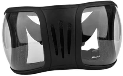 Sharplace Reitbrille, Augenschutz für Pferde, Winddicht, Mehrzweck-Reitbrille, Augenschutz für Pferde für Distanzreitspiel, Klar Und Schwarz