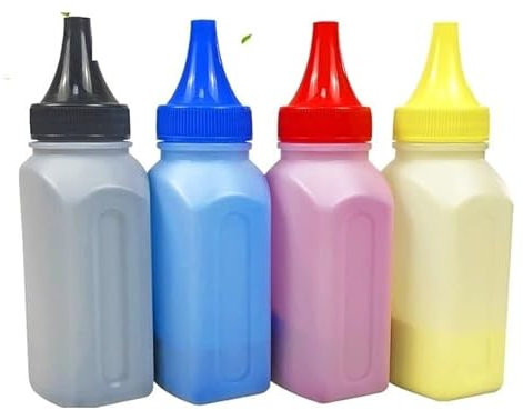 CRUMPS Tonerpulver der Klasse A, kompatibel mit Xe-rox C230 C235 C235V/DNIA, Farb-Multifunktionsdruckerpatrone, Toner-Reset, Nachfüllpackung(4Color Toner)