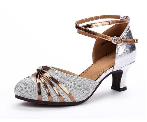Damen Tanzschuhe Standard Latein Fersen Geschlossene Zehen Gummi Sohle