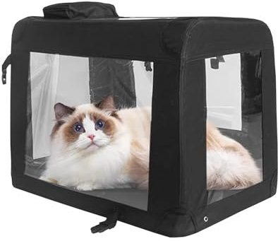 TYSTF Haustier-sauerstoffkammer, Heimzerstäubungsbox, Sauerstoffkammer, Faltbare Sauerstoffkammer Für Hunde Und Katzen